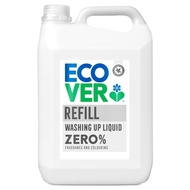 Ecover Sensitive Washing Up Liquid Zero Fragrance And Colouring Refill 5L