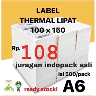 Foldable THERMAL LABEL STICKER 100 X 150 BARCODE 100X150 A6 Size