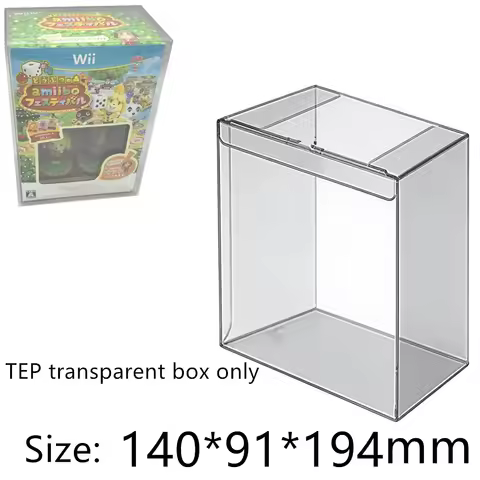 Transparent Box Protector For amiibo Bundle / Special Bundle Collect Boxes PET Storage Game Shell Cl