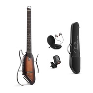 Donner Travel Guitar, HUSH-I Headless Silent Guitar, Removable Frames,Ultra Light 6 string Acoustic 