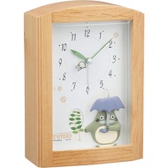 Rhythm My Neighbor Totoro Alarm Clock with Music Box Melody Brown R752N 4RM752MN06 [Direct from Japan]