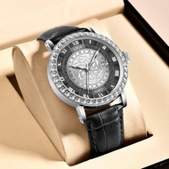 LIGE นาฬิกาข้อมือผู้ชายแฟชั่นบุคลิกภาพธุรกิจผู้ชายสแตนเลสนาฬิกากันน้ำหรูหราสบายนาฬิกาวินเทจ