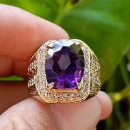 Gemstone Ring AMETHYST Quartznatural + Memo (6.25ct)