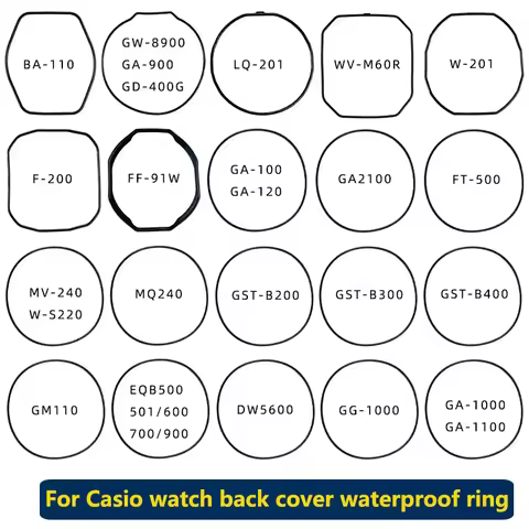 For Casio watch DW-5600/GA-110 EQB-500 BA-110 GW-8900 GA-900 GST-B400/B300/B200 FF-91W GM-110 back c