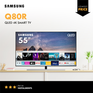 Samsung Q80R 55 inch QLED SMART TV 2019 | 1 Year Warranty | Free Installation | Free Next-Day Delivery | 55" 4K UHD LED TV | Tizen OS | Auto Game Mode | Auto Motion Plus | Works with Bixby, Google Assistant and Alexa | Inbuilt Airplay 2