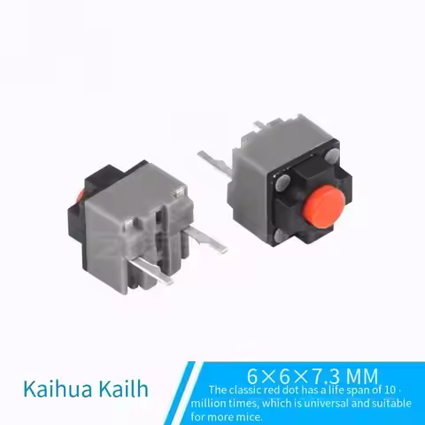 Kalih square mouse mute microswitch button is suitable for general original products of Razer for Lo