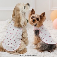 pet paradise Japanese Strawberry Piping Stitching Ultra-Thin Cotton Vest [D9449] Big Dog