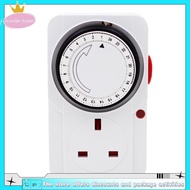 24-Hour Segmented Timer Switch--Saving Plug Timer Socket Kit-with Programmable Time Controller 3-Pin