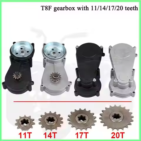 T8F 11T 14T 17T 20T Gearbox for 47cc 49CC 2-Stroke Engine ATV Quad Mini Off-Road Pocket Bike Accesso