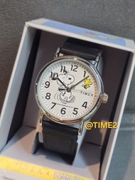 優惠價  歡迎查問  Timex X Peanuts  Weekender Snoopy dancing watch  史努比 TW2Y31000  TW2Y310  錶徑38mm  30米防水  黑