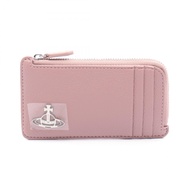 【二手】Vivienne Westwood零錢包，Orb 設計，5402000HWS000DG402，粉紅色皮革，卡包，女士，全新。