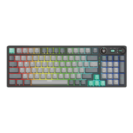 WIRELESS KEYBOARD (คีย์บอร์ดไร้สาย) FANTECH ATOM PRO96 MK914 BROWN SWITCH RGB EN/TH - MERCURY