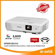 EPSON EB-E12 3,600 LUMENS | EB-E01, 3300 LUMENS PROJECTOR 3LCD XGA (1024x768) | CONTRAST RATIO: 15,0