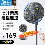 美的（Midea）电风扇落地扇遥控家用7叶大风量电扇宿舍轻音低噪台式桌面两用节能台扇 【23年旗舰款】7叶遥控款（SAG30KR）