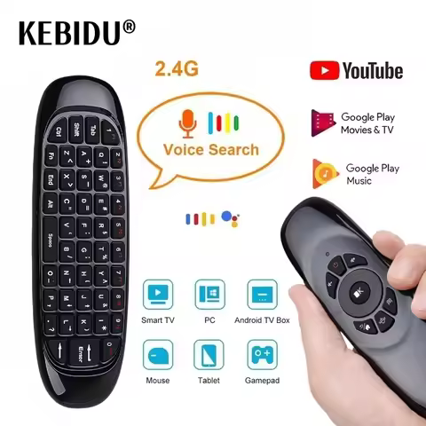 C120 RGB 7 Backlight Fly Air Mouse Gyro Sensor Wireless 2.4G RF Keyboard Remote Control For Gaming A
