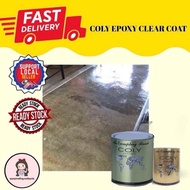 1L//5L COLY EPOXY FLOOR PAINT [HEAVY DUTY] CLEAR COAT // FLAKE CLEAR COAT. Epoxy Floor Paint