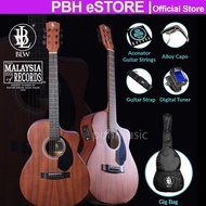 BLW G01 Jumbo Fingerstyle Acoustic/Semi Acoustic Guitar Package Gitar/Elektrik Beginner Package