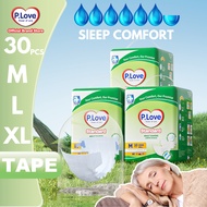 P.Love Standard Adult Tape Diapers - L9/M10/XL8 (3 Packs)