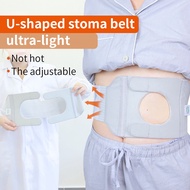 【In Stock】The Stoma Abdominal Belt Prevents Hernias and Ventilates After artificial stoma, the stoma is closed with stoma pocket and elastic belt is fixed Ostomy Belt Unisex Ostomy Hernia Support Abdominal Binder Brace Stoma