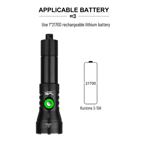 Asafee DT28 SFT40 Professional Diving Light 2000Lumen Underwater Diving Flashlight Portable Scuba Di
