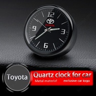 Luminous Mini Car Quartz Clock Instrument Panel  Air Outlet  Any Sticker for Toyota Hilux Innova Cor