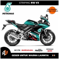 PETRONAS YAMAHA R15 STRIPING V3 / STOCK DECAL R15 V3 R15 STICKER/ PETRONASV3 MOTORCYCLE BODY ACCESSO