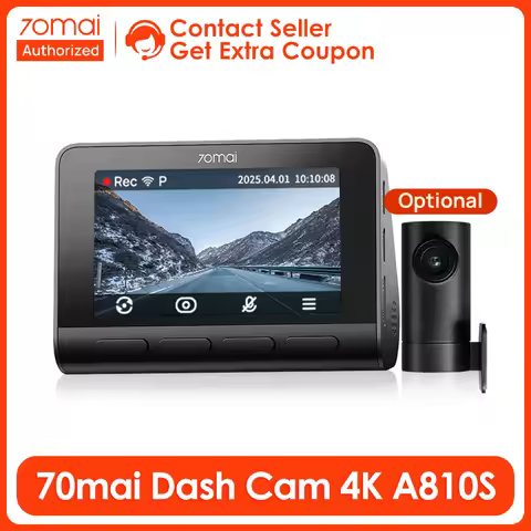 70mai 4K Dash Cam A810S IMX678 4K Resolution 70mai Car DVR Supercapacitor Support Dual-Channel HDR R