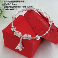 925纯银手镯(925 Silver Bangle)GelangTangan Untuk Dewasa original