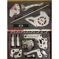 RCB S2-V2 Footrest Single Shifter Sniper150/155 Silver