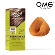 KLIK Permanent Hair Color Cream 60ml - 7.33 Dark Golden