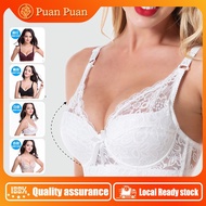 Pakaian wanita [Local Ready stock]  [size 34-42] No sponge and thin wired bra push up bra Adjustable