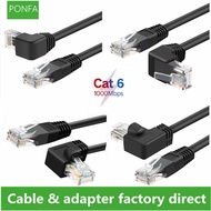 CAT6 UTP 26AWG RJ45 Cable Side Angled L Shape RJ45 Patch Cord Shape Ethernet Cable CAT5 Lan Cable Gi