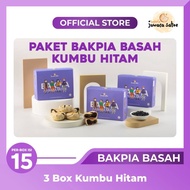 [ 3 Box ] Paket Bakpia Basah Kumbu Hitam - Bakpia Juwara Sa