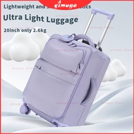【New color to Shop】Fresh and Fashionable Color Matching Ultra Light Luggage 20inch Super Light and T