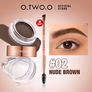 O.TWO.O 2 In 1 Eyebrow Cream& Eyebrow Wax With Brush 3 Colors Long Lasting Natural Waterproof Creamy