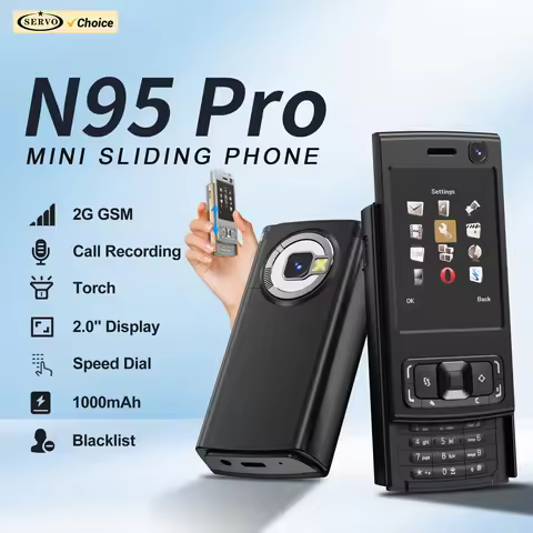 SERVO N95 PRO Slide Screen Mobile Phone Call Recording Magic Voice MP4 Player Speed Dial Blacklist F