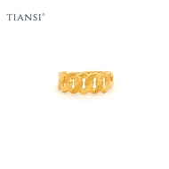 Tiansi 916 (22K) Gold Mystic Sand Dunhil Ring Centipede Ring Bajet Gold 916