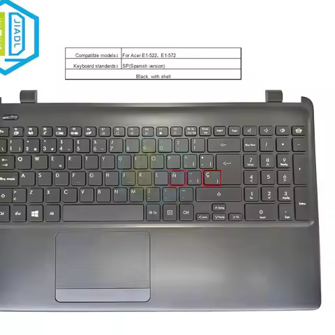 SP Spain Spanish Laptop Keyboard C Cover Palmrest For Acer Aspire E1-572 E1-572G E1-522 E1-522G MP-1
