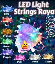 【 ShopWithJoy】Lampu Raya Kelip Lampu Lip Lap Light Christmas Fairy Light Decor Birthday Party Decora