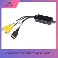 TECHCHIP-For Android System USB Interface to Video Out Adapter Car Radio Multimedia Player Video AV