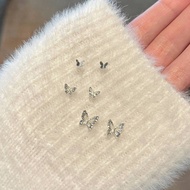 Thai Shop M17 M129 M130 Butterfly Stem Earrings Premium Grade For People With Sensitive Skin Not Itc
