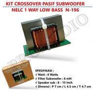 KIT CROSSOVER 1 WAY SUBWOOFER N-196 SUB BASS CROSSOVER PASIF 1 WAY LOW AUDIO