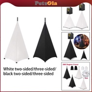 [PETSOLA] DJ Stand Cover, Height Flexible DJ Speaker Covers, Lighting Tripod Stand Scrim