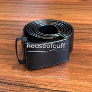 Houseofcuff black rail leather belt belt for man belt man RL06