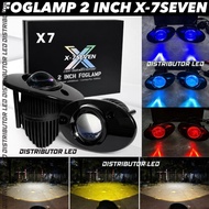 X-7SEVEN XSEVEN 2 INCH FOGLAMPX7 SEVEN PROJECTOR BILED X-7SEVEN X7 3 COLORS 2 INCH FOGLAMP ALL BRACK