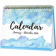 2026 Desk Calendar - Desk Calendar 2026 Standing Flip, 9.8" x 8.3", Jan. 2026 - Dec. 2026, Desktop C