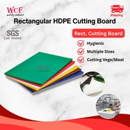WCF HDPE Color Cutting Chopping Board 40 x 30 x 2cm | 45 x 30 x 2cm / Red Blue Yellow Green Brown Wh