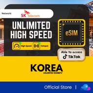 【韩国 Korea Local eSIM】【Unlimited High Speed Data】【SKTelecom】Korea eSIM Korea Unlimited Data eSIM High