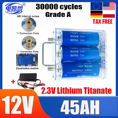 100% Original Yinlong 12V 45Ah Lithium Titanate Battery pack Low internal resistanceCar ignition spe