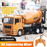 【Ready Stock】ﺴ✔☼RC Mixer Truck Car Remote Control 2.4G Engineering Car Gift Toys Construction Mixer